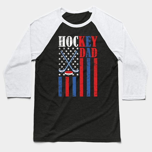 Hockey Dad Baseball T-Shirt by AbstractA